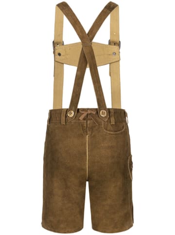 Nübler Kinderlederhose kurz Axel in Braun