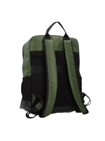 Greenburry Upcycled Tarpaulin Daypack 39.5 cm Laptopfach in olive-black