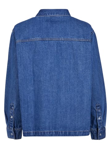 Urban Classics Urban Classics Hemden in mid indigo washed