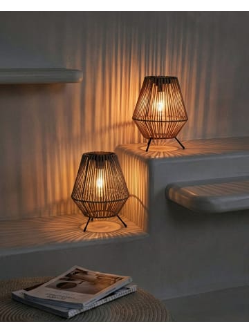 Beliani 1er-Set Dekorative Leuchte für den Außenbereich VUNGU in Grau/Schwarz