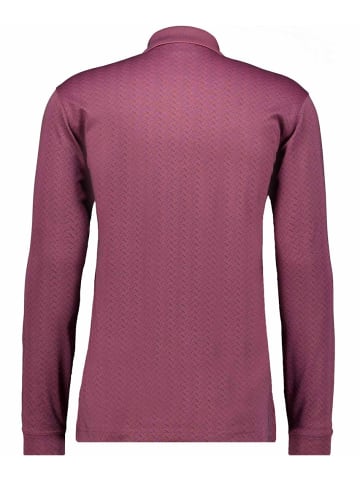 Ragman Poloshirt Jacquard in Rot