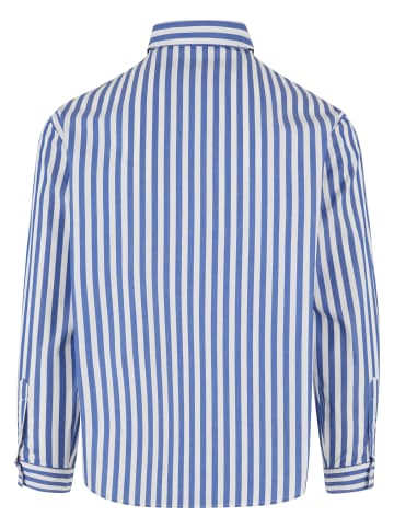 Urban Classics Short Sleeve Shirt in white/blue