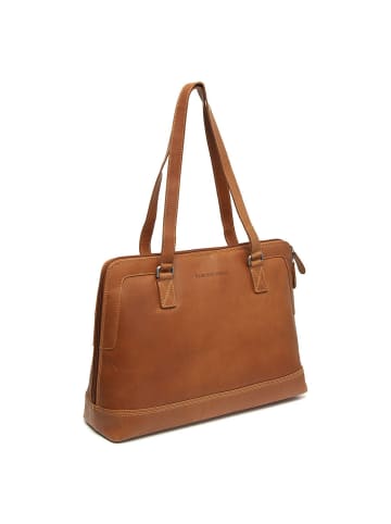 The Chesterfield Brand Elvar Shopper Tasche Leder 38 cm Laptopfach in cognac