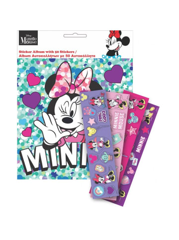 Disney Minnie Looking Aufkleberalbum mit 50 Aufklebern
