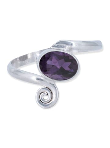 mantraroma 925er Silber - Ringe mit Amethyst facettiert