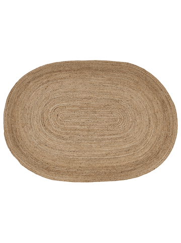 Beliani Kurzflor DEMIRCI in Beige - (W) 160 x (L) 230 cm