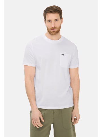 Camel Active T-Shirt mit Brusttasche in Weiß