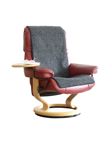 Erwin Müller Wolle Sesselschoner in anthrazit