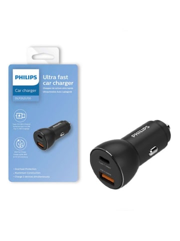 Philips Philips Auto-Ladegerät 3.1A Quick Charge QC3.0 Schwarz Phil-DLP2521/00