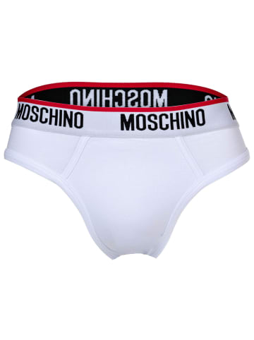 Moschino Slip 2er Pack in Grau/Weiß