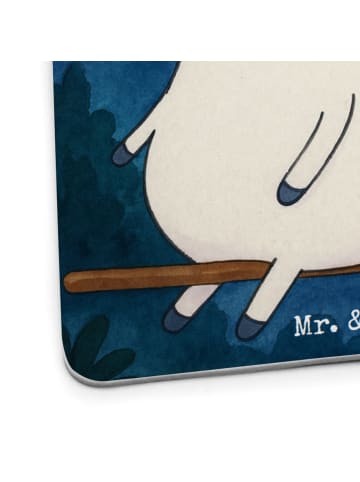 Mr. & Mrs. Panda Bierfilzl Einhorn Hexe Design ohne Spruch in Weiß