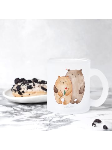 Mr. & Mrs. Panda Teetasse Bären Liebe ohne Spruch in Transparent
