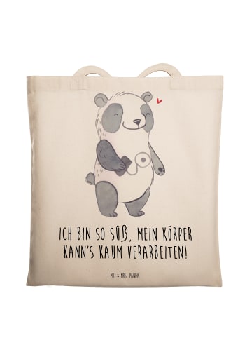 Mr. & Mrs. Panda Laptoptasche Panda Insulinpumpe mit Spruch in Creme