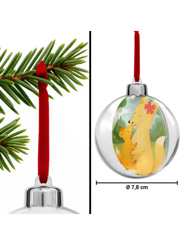 Mr. & Mrs. Panda christbaumkugel Fuchs Mama Design ohne Spruch in Weiß