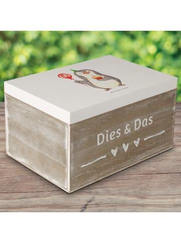 Mr. & Mrs. Panda Geschenkbox 60. Geburtstag Pinguin Luftballon o... in Weiß