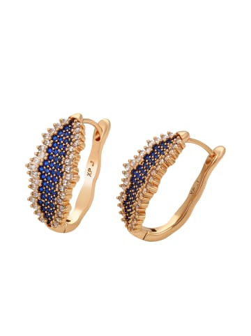 faina Women Earrings in Rose Gold Navy
