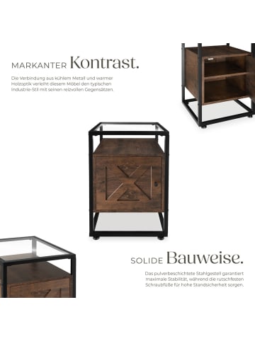 tectake Beistelltisch Kidderminster 40x43x60,5cm