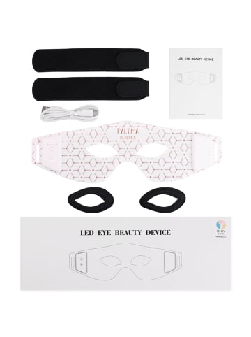 Paloma Beauties LED-Augenkonturmaske Rot- & Infrarot-Lichttherapie in Weiß