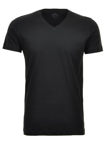 Ragman Doppelpack Body fit T-Shirt in Schwarz