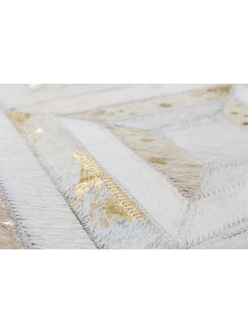 Kayoom Sitzkissen Spark Pouf 45cm x 45cm in elfenbein - gold