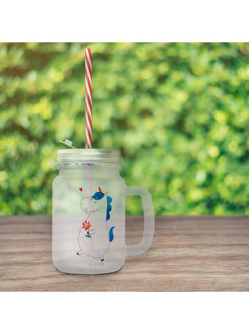 Mr. & Mrs. Panda Limonadenglas Einhorn Spaziergang ohne Spruch in Transparent