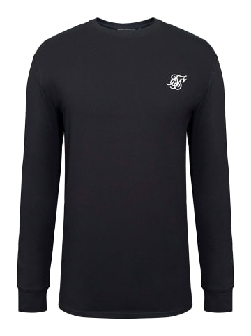 SikSilk Langarmshirt Essentials in Black