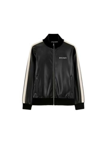 Palm Angels Kunst-Lederjacke schwarz PMBD058F24FAB0021003
