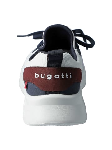 Bugatti Lowtop-Sneaker Palawan in white / dark blue