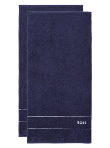 HUGO BOSS home Handtuch Set PLAIN (2tlg) in NAVYN