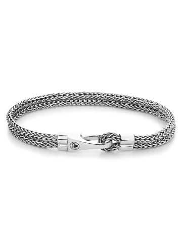 Rebel & Rose Armband Double Hooked Small in silber