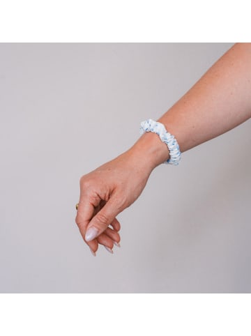 Scrunchie Malie  in  Weiß, Blau