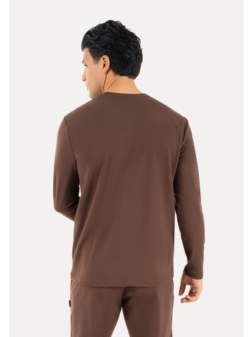 SMILODOX Longsleeve Xion in Braun