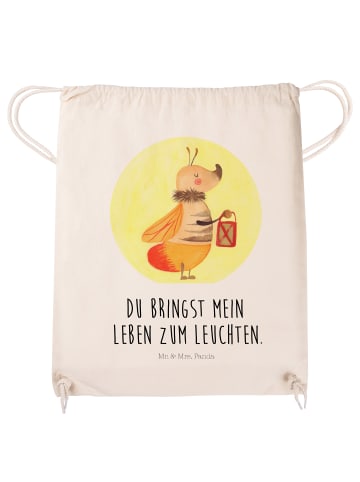 Mr. & Mrs. Panda Turnbeutel Glühwürmchen mit Spruch in Creme