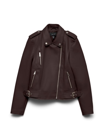 Vero Moda Lederjacke in Chocolate Torte