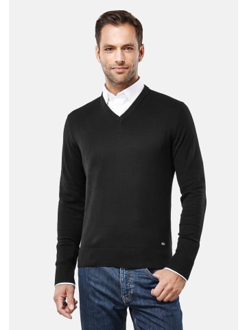 Vincenzo Boretti Pullover tailliert in schwarz