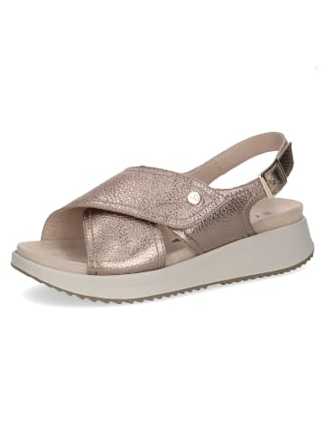 Caprice Sandale Sandalette in taupe