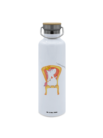 Mr. & Mrs. Panda Thermoflasche Einhorn König ohne Spruch in Weiß