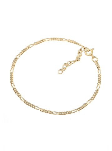 Elli Armband 925 Sterling Silber Figaro in Gold