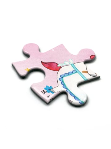Mr. & Mrs. Panda Puzzle Einhorn Küche ohne Spruch in Rot Pastell