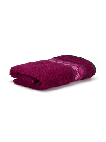 frottana Handtuch Smooth Waves in fuchsia