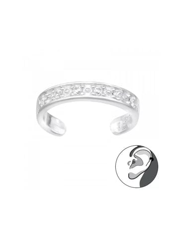 Alexander York EAR CUFF I Band Zirkonia in 925 Sterling Silber in silber