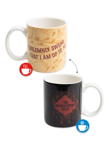 Harry Potter Harry Potter Tasse Farbwechseltasse Karte des Rumtreibers 320 ml in Mehrfarbig