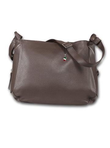 Florence Leder Umhängetasche Florence Tasche dunkelbraun ca. 35cm