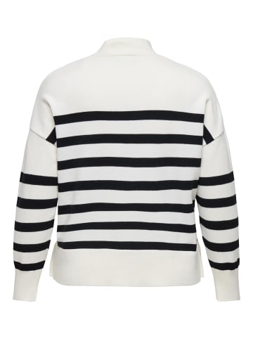 ONLY Carmakoma Strickpullover in Cloud Dancer