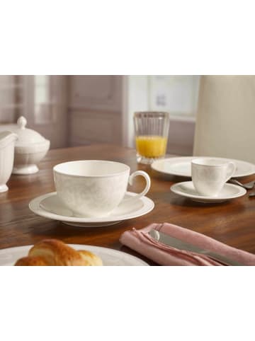 Villeroy & Boch 6er Set Cappuccinotassen Gray Pearl 310 ml in weiß