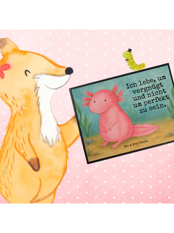 Mr. & Mrs. Panda Schreibunterlage Axolotl Niedlich Design mit Sp... in Weiß