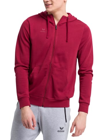 erima Kapuzensweatjacke in bordeaux