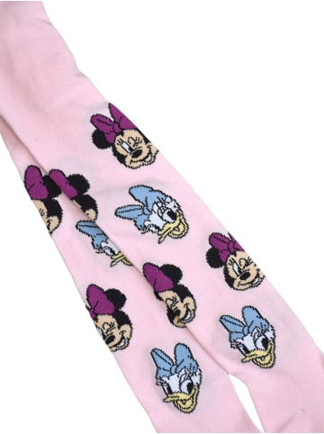 Disney 2er Pack Disney Minnie Mouse Strumpfhose Daisy Strickstrumpfhose in weiss/rosa