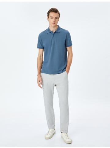 KOTON TSHIRT SS POLO in Blau