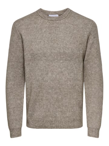ONLY & SONS Strickpullover in Vintage Khaki